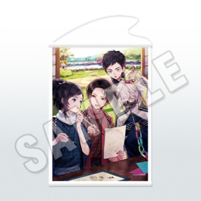 刀剣乱舞-ONLINE- 一周年記念祝画B2タペストリー（大和守安定・加州清光・厚藤四郎・鳴狐）
