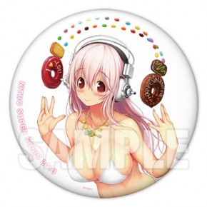 ニトロスーパーソニック　すーぱーそに子　缶バッジ 初音ミク レーシングVer.2020 ビッグ缶バッジ すーぱーそに子コラボVer ピンズ・ピンバッジ・缶バッジ