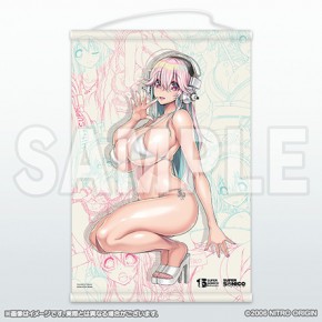 すーぱーそに子 15周年記念b2タペストリー ホワイトビキニ Ver ニトロプラスオンラインストア