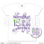 Nitroplus15周年記念Tシャツ＆缶バッジセット ホワイト