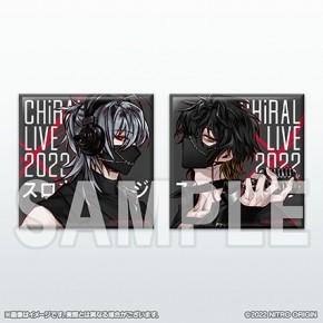 CHiRAL LIVE 2022 × スロウ・ダメージ スクエア缶バッジセット - ニトロキラル特集 - ニトロオンラインストア